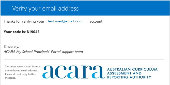 Retrieve verification code